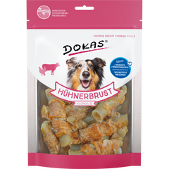 DOKAS Hühnerbrust Kaurolle 250 g | Hundesnack