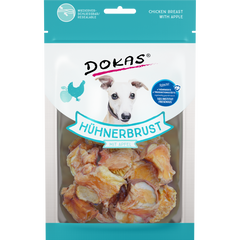 DOKAS Hühnerbrust mit Apfel 70 g | Hundesnack