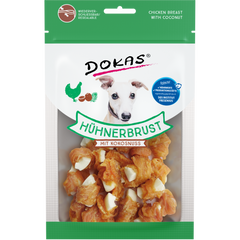 DOKAS Hühnerbrust mit Kokosnuss 60 g | Hundesnack
