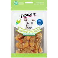 DOKAS Hühnerbrust mit Süßkartoffel 70 g | Hundesnack