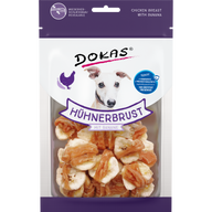 DOKAS Hühnerbrustfilet mit Banane 70 g | Hundesnack