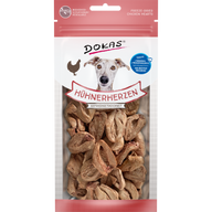DOKAS Hühnerherzen gefriergetrocknet 22 g | Hundesnack