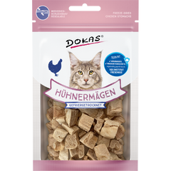 DOKAS Hühnermägen gefriergetrocknet 12 g | Katzensnack