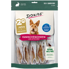 DOKAS Kaninchenohren 180 g | Hundesnack