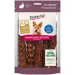 DOKAS Kaninchenrücken 120 g | Hundesnack
