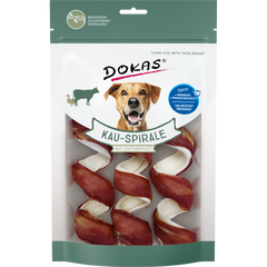 DOKAS Kau-Spirale mit Entenbrust 110 g | Hundesnack