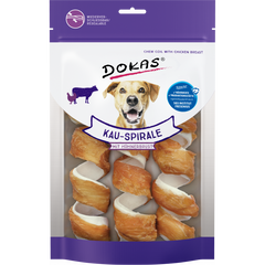 DOKAS Kau-Spirale mit Hühnerbrustfilet 110 g | Hundesnack