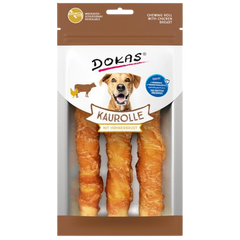 Dokas Dog Kaurolle Hühnerbrust Medium 150 g | Hundesnack