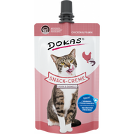 DOKAS Snack-Creme für Katzen Huhn & Garnele 90 g | Katzensnack