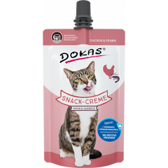 DOKAS Snack-Creme für Katzen Huhn & Garnele 90 g | Katzensnack