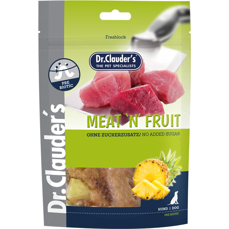 Dr.Clauder's Dog Snack Meat & Fruit Ananas & Hühnchen 80 g