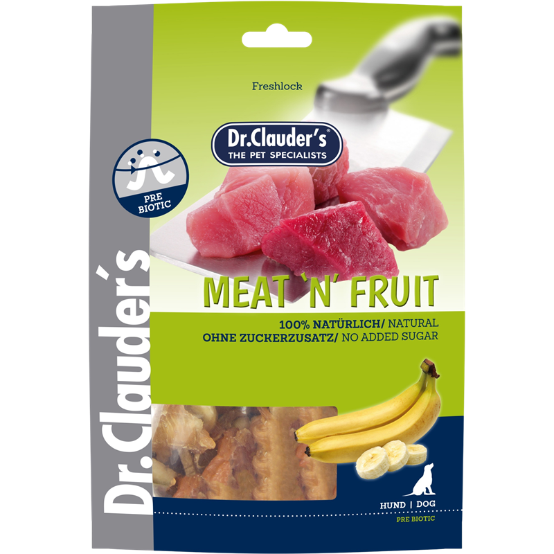 Dr.Clauder's Dog Snack Meat & Fruit Banane & Hühnchen 80 g