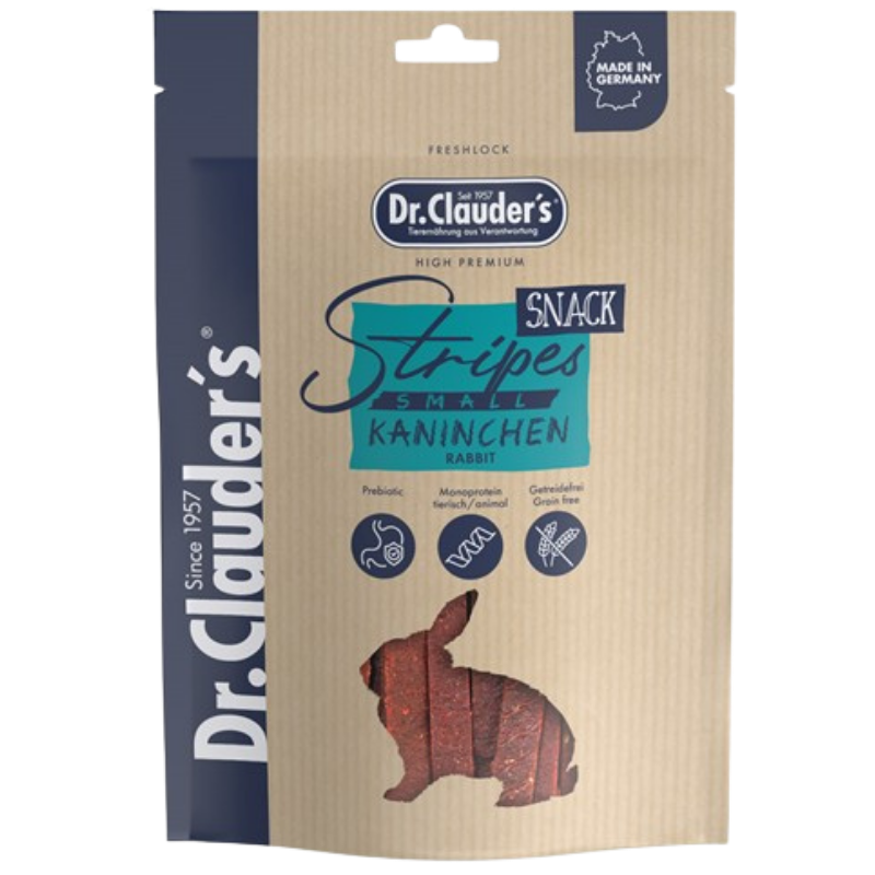 Dr. Clauder's Dog Stripes Snack Kaninchen Small 90 g