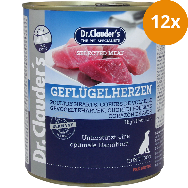 Dr.Clauder's Selected Meat Geflügelherzen 800 g