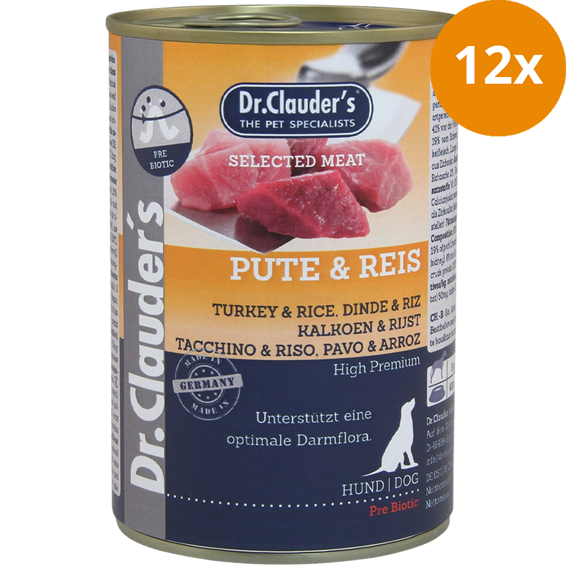Dr.Clauder's Selected Meat Pute & Reis 400 g