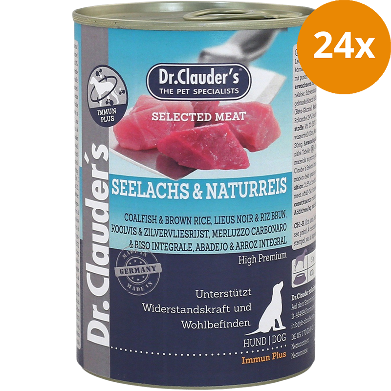 Dr.Clauder's Selected Meat Seelachs & Naturreis 400 g