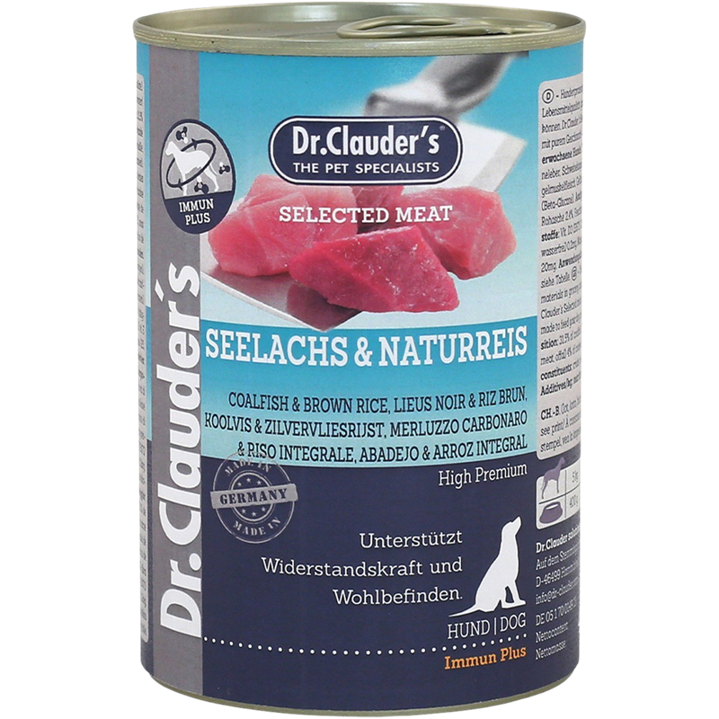Dr.Clauder's Selected Meat Seelachs & Naturreis 400 g