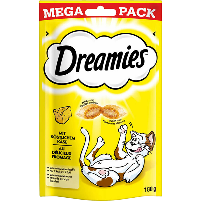 DREAMIES Cat Snack Mega Pack Käse 180 g