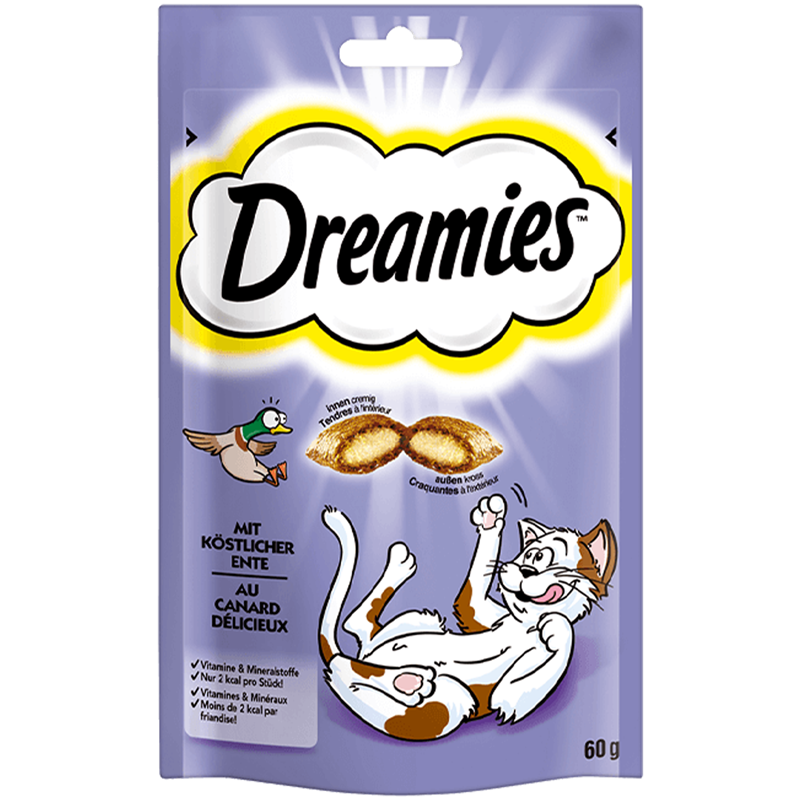 DREAMIES Traumhafte Katzensnacks Ente 60 g