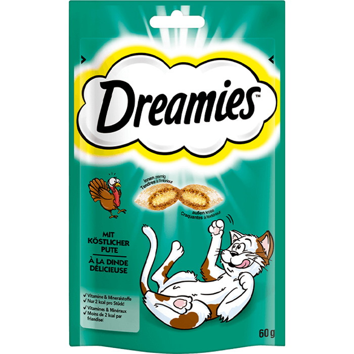 DREAMIES Traumhafte Katzensnacks Pute 60 g