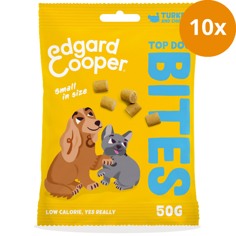 Edgard & Cooper Bites Truthahn und Huhn small 50 g