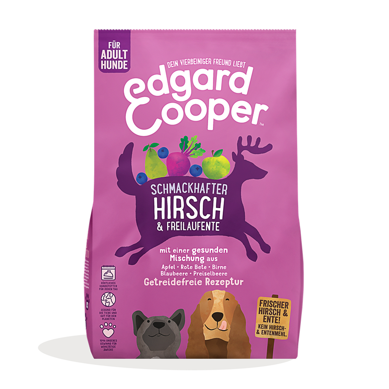 Edgard & Cooper Dog Hirsch & Ente Adult