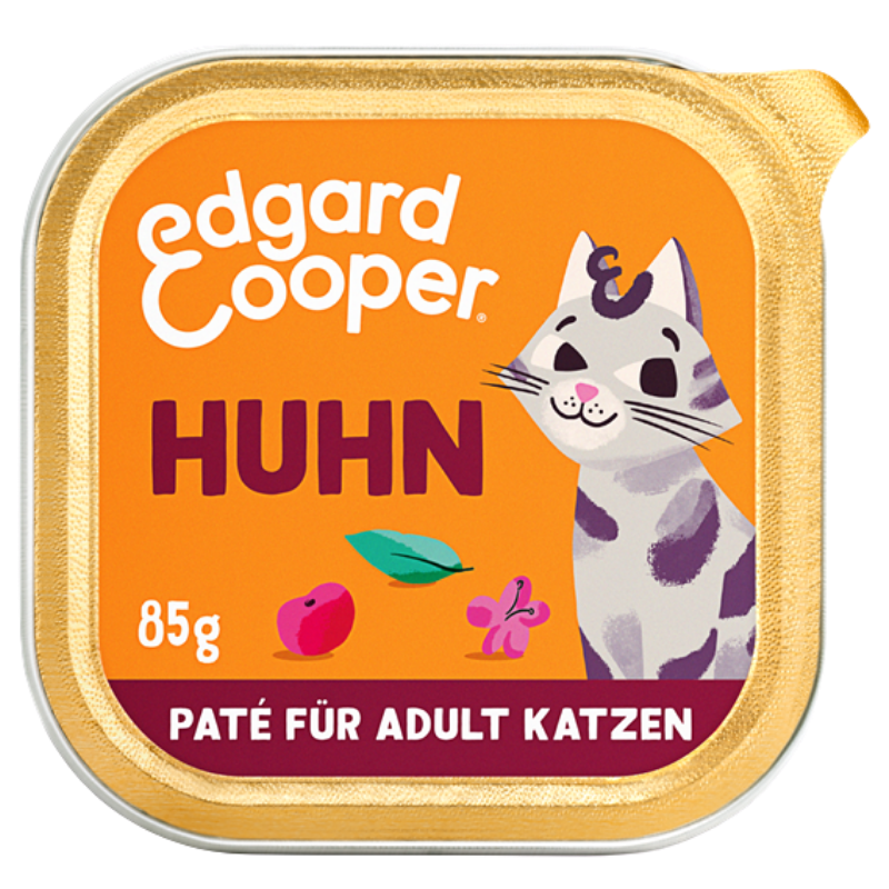 Edgard & Cooper Paté Adult Freilaufhuhn mit Cranberrys, Salbei und Baldrian 85g