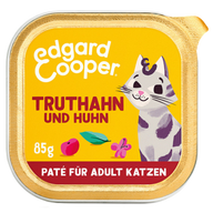 Edgard & Cooper Paté Adult Freilauftruthahn und Freilaufhuhn mit Cranberrys, Salbei und Baldrian 85g