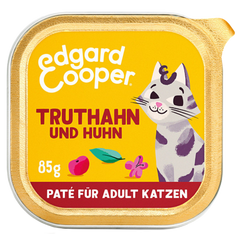 Edgard & Cooper Paté Adult Freilauftruthahn und Freilaufhuhn mit Cranberrys, Salbei und Baldrian 85g