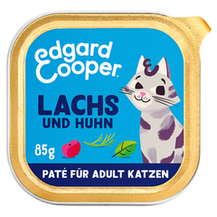Edgard & Cooper Paté Adult MSC-Lachs und Freilaufhuhn mit Cranberrys, Basilikum und Dill 85g