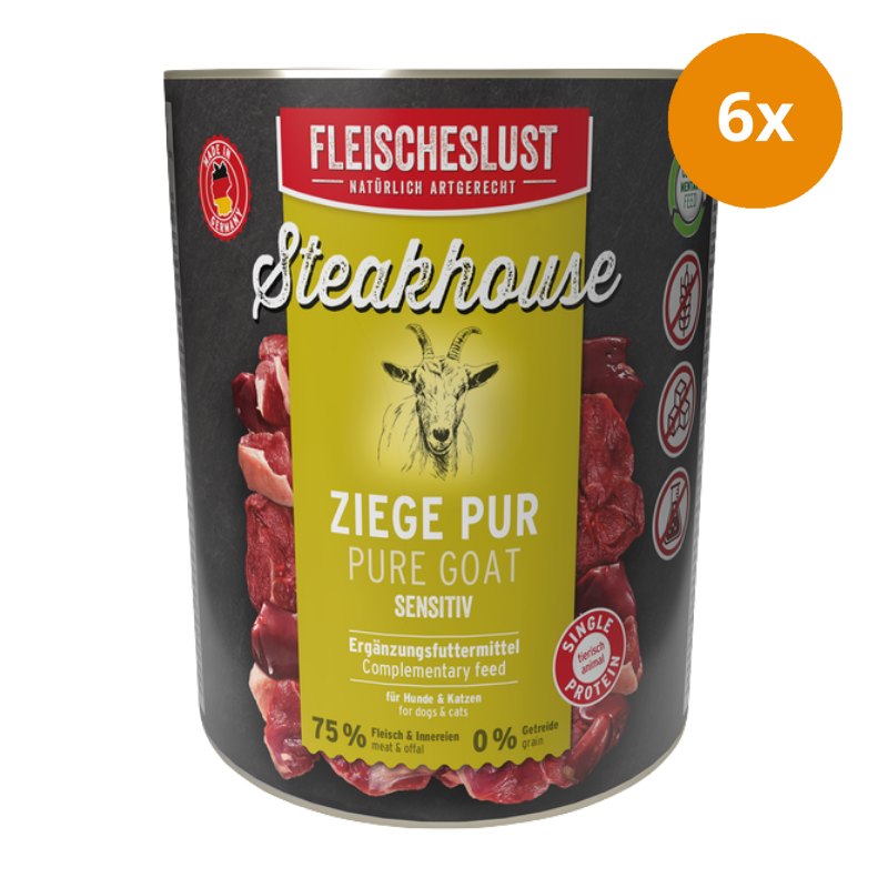 Fleischeslust Steakhouse Ziege pur 800 g