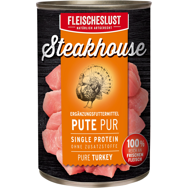 FLEISCHESLUST Steakhouse Pute Pur 800 g
