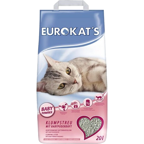 GIMBORN Eurokat's Katzenstreu mit Babypuder