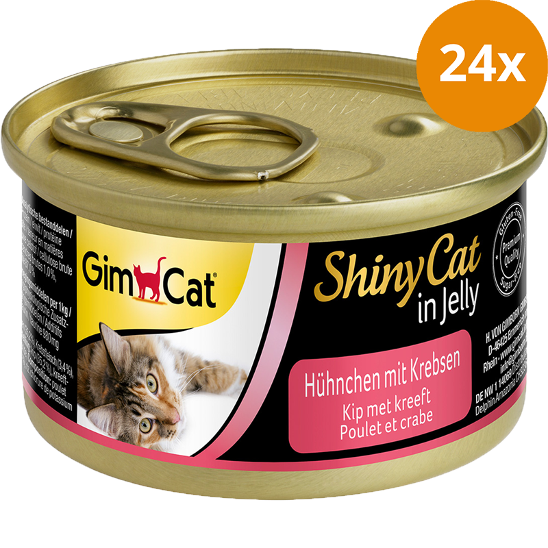 GimCat ShinyCat in Jelly Hühnchen mit Krebsen 70 g