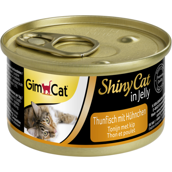 GimCat ShinyCat in Jelly Thunfisch mit Hühnchen 70 g