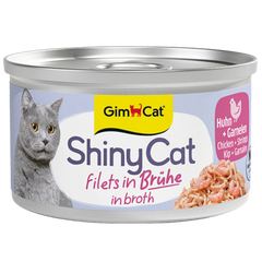 Gimpet ShinyCat in Brühe Hühnchen & Garnelen 70 g