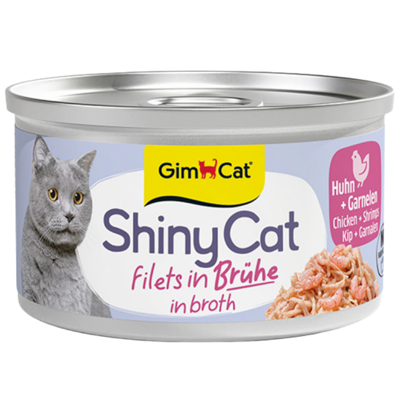 Gimpet ShinyCat in Brühe Hühnchen & Garnelen 70 g