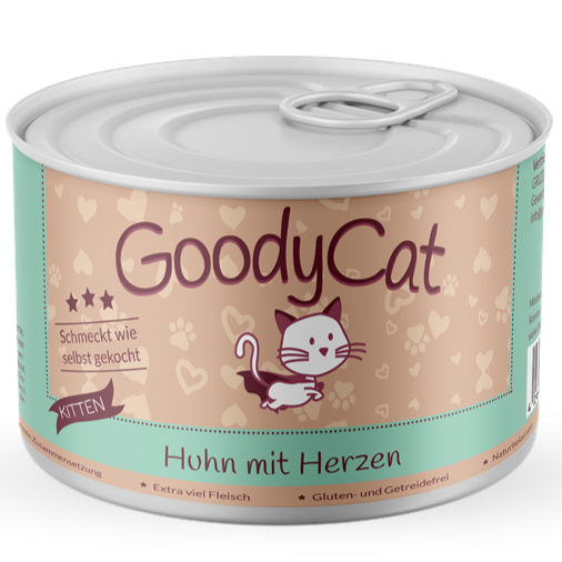 Goody Cat Kitten Huhn mit Herzen & Leber 180 g