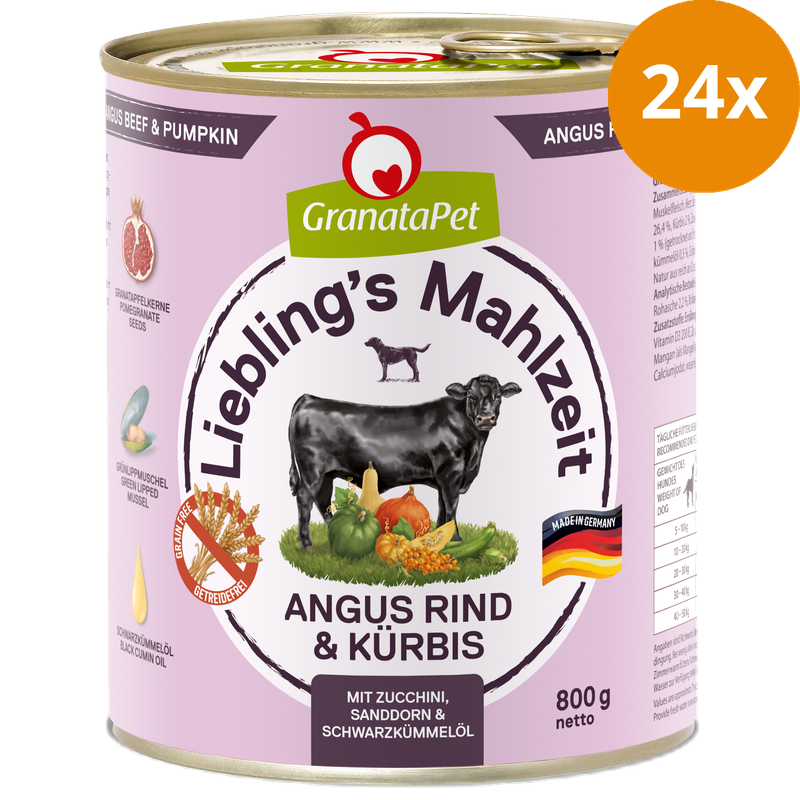 GranataPet Liebling's Mahlzeit Angus Rind & Kürbis 800 g