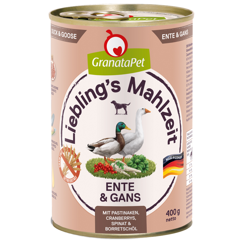GranataPet Liebling's Mahlzeit Ente & Gans 400 g