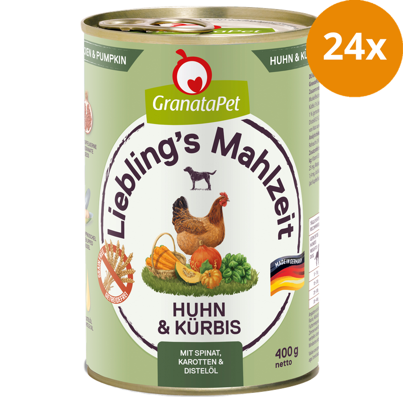 GranataPet Liebling's Mahlzeit Huhn & Kürbis 400 g