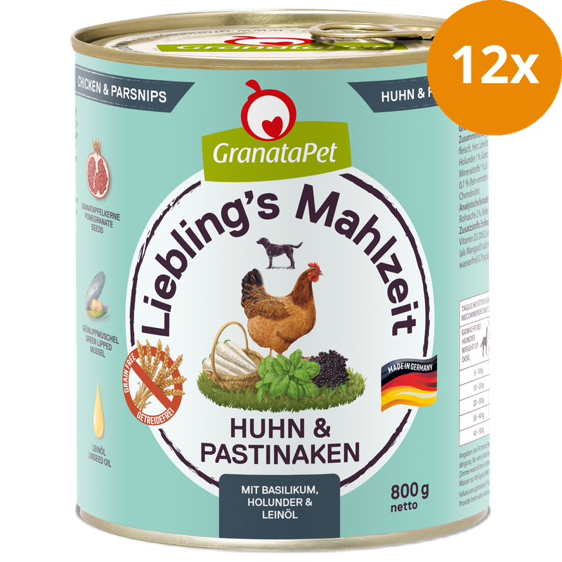 GranataPet Liebling's Mahlzeit Huhn & Pastinaken 800 g