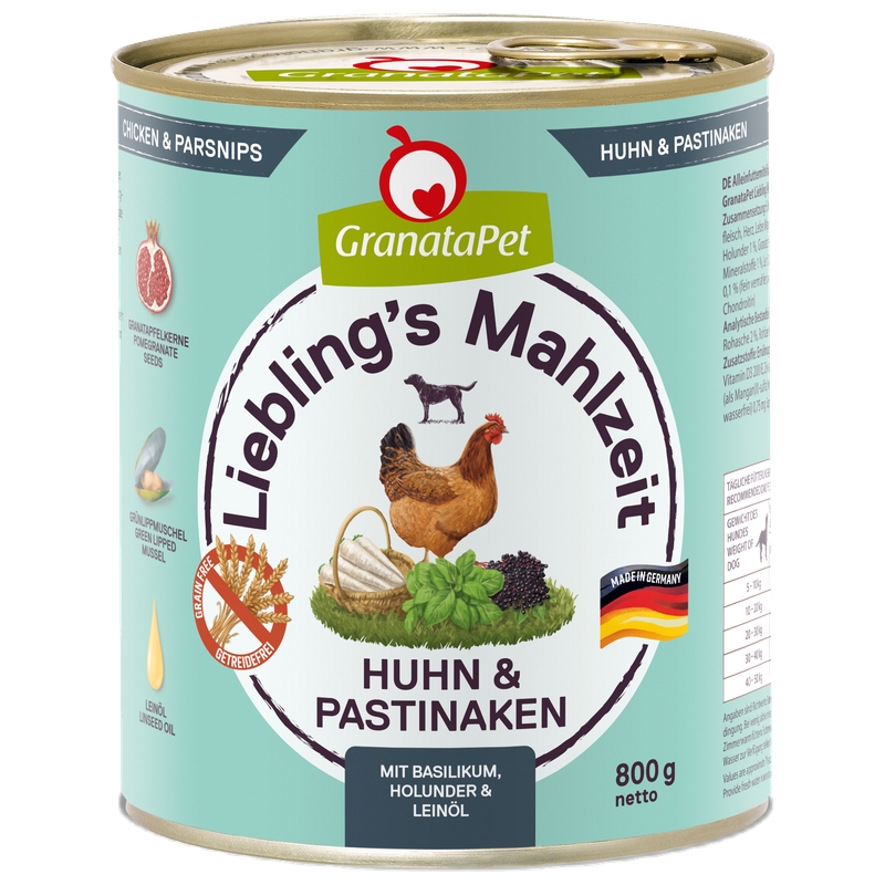GranataPet Liebling's Mahlzeit Huhn & Pastinaken 800 g