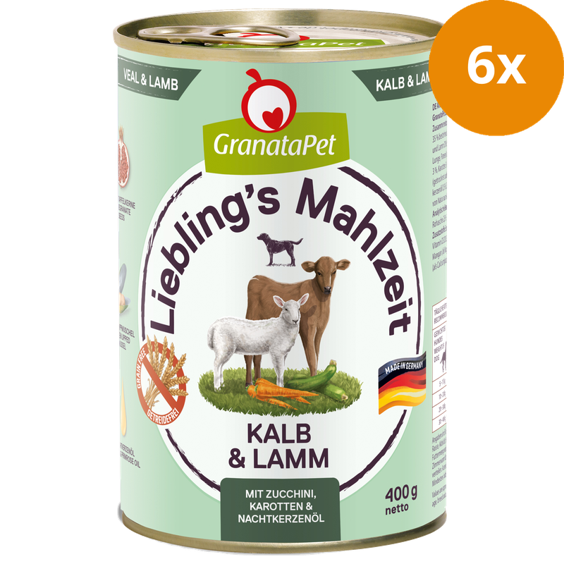 GranataPet Liebling's Mahlzeit Kalb & Lamm 400 g