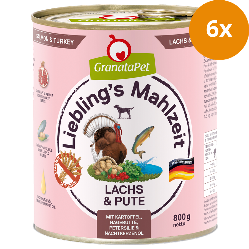 GranataPet Liebling's Mahlzeit Lachs & Pute 800 g