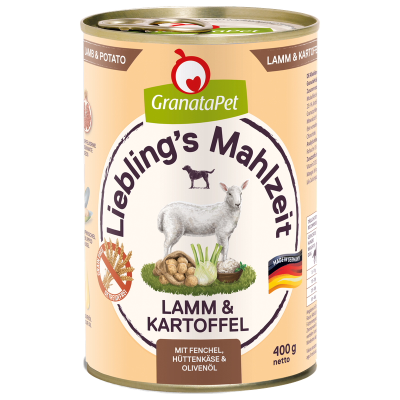 GranataPet Liebling's Mahlzeit Lamm & Kartoffel 400 g