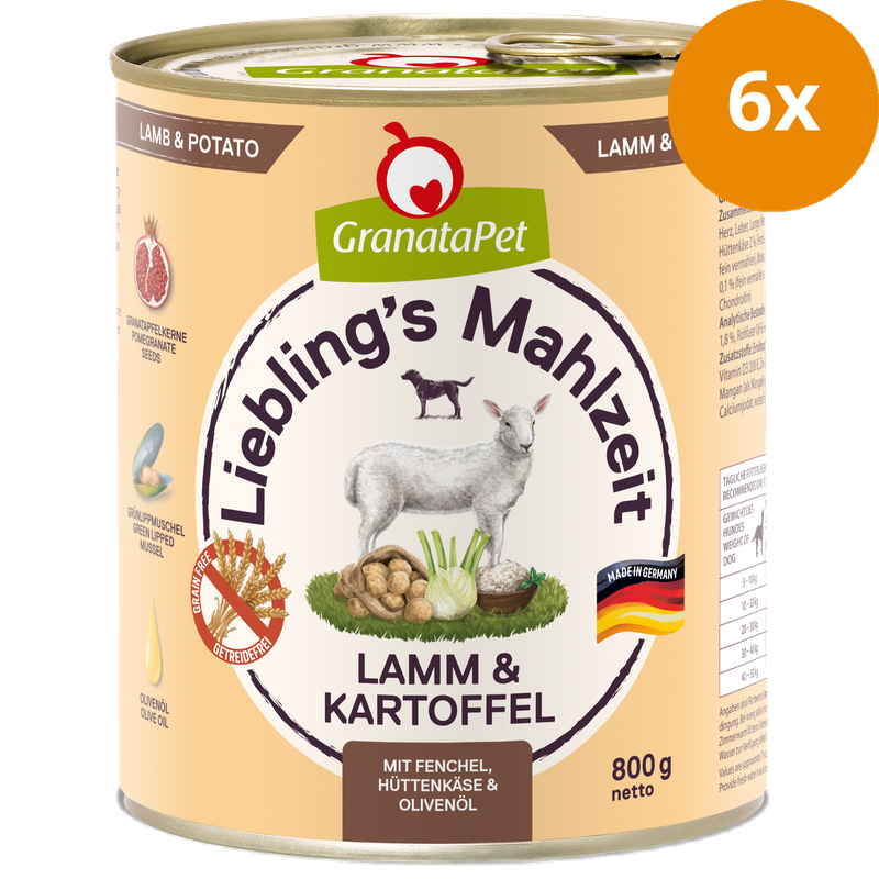 GranataPet Liebling's Mahlzeit Lamm & Kartoffel 800 g
