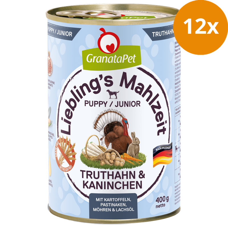 GranataPet Liebling's Mahlzeit Truthahn & Kaninchen Junior 400 g