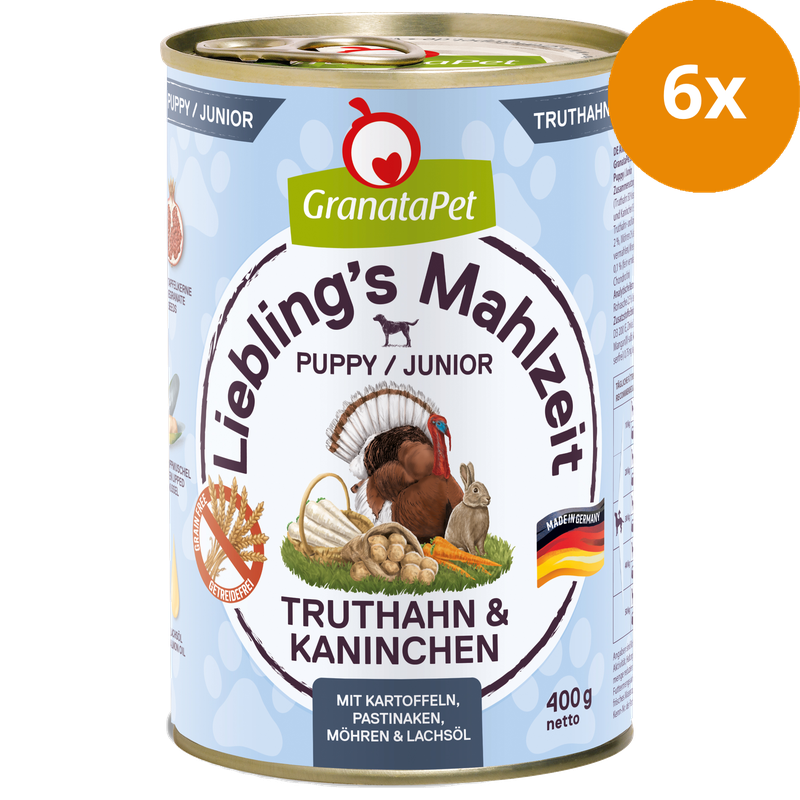 GranataPet Liebling's Mahlzeit Truthahn & Kaninchen Junior 400 g