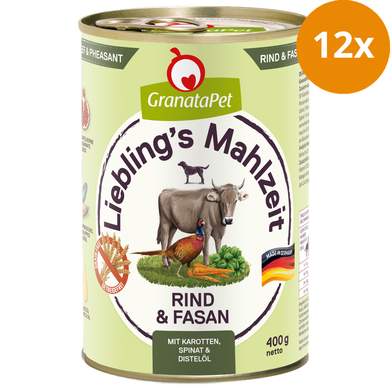 GranataPet Liebling's Mahlzeit Rind & Fasan 400 g